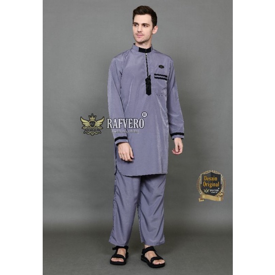 Setelan Pakistan Fathan ORIGINAL RAFVERO - SETELAN BAJU MUSLIM PRIA