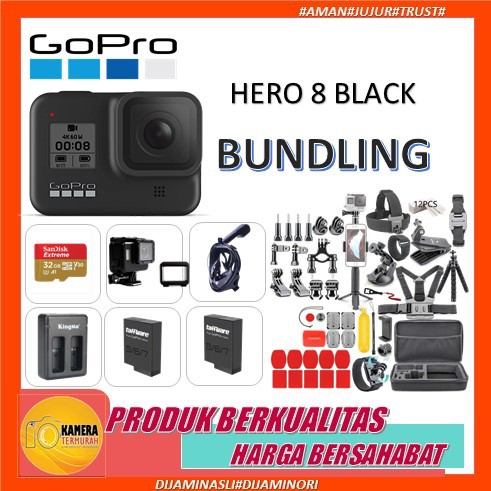 GoPro HERO 8 Black -Gopro 8 Black 4k Actioncam Gopro Terbaru