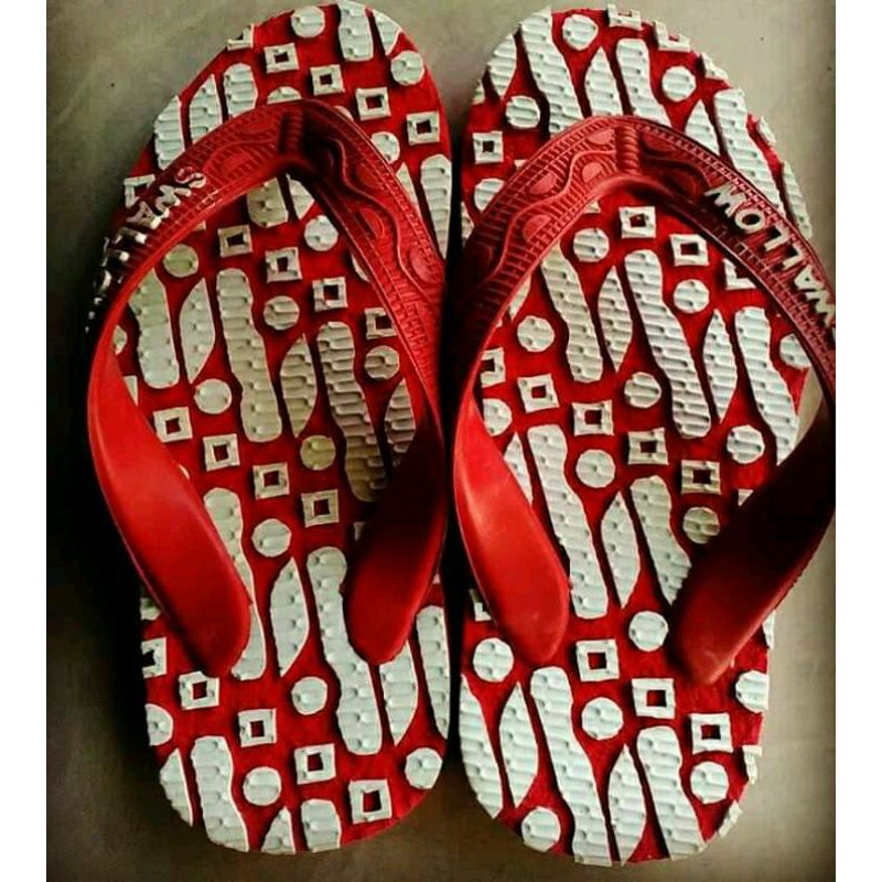 sandal ukir batik swallow