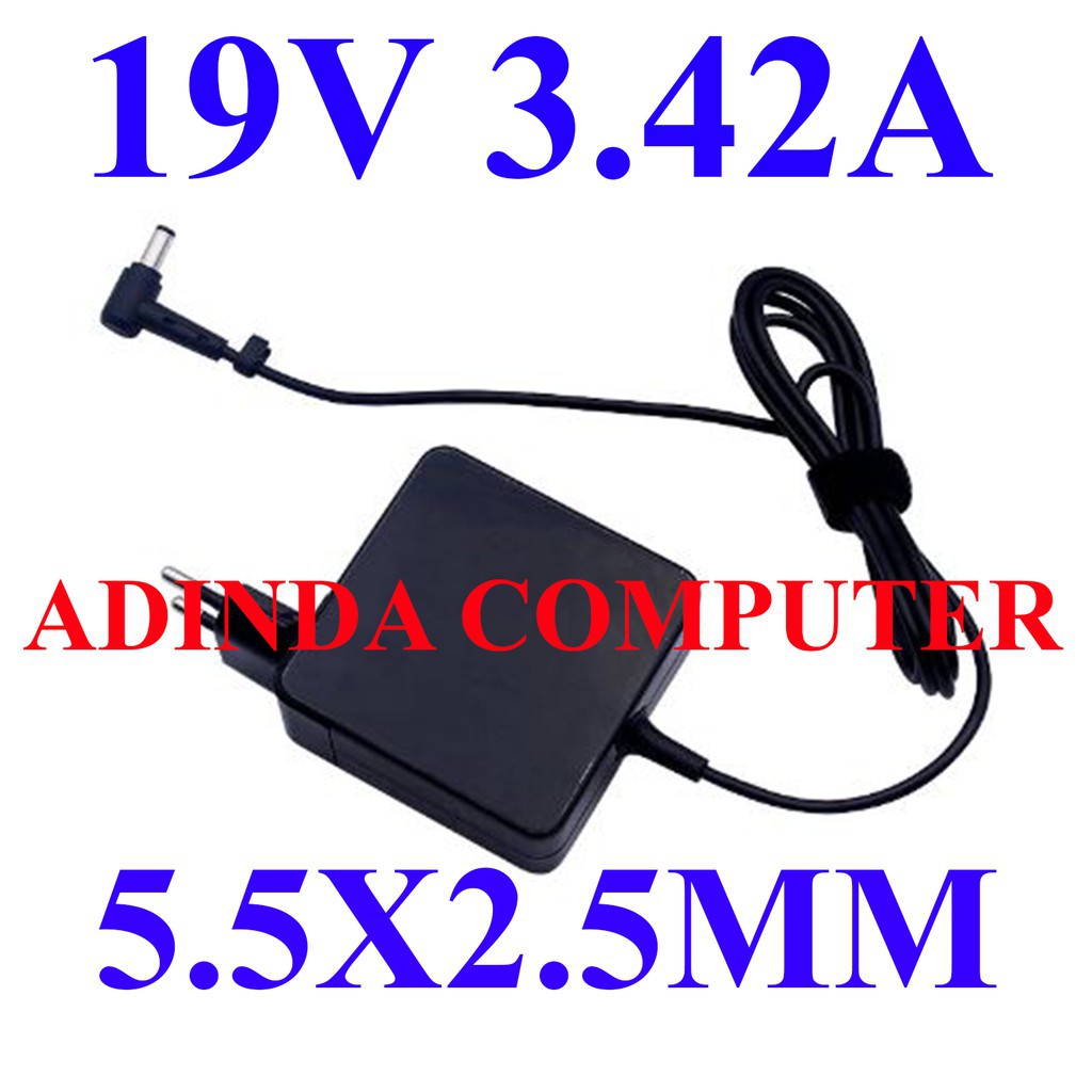 Adaptor Charger Asus 19V 3.42A 5.5 X 2.5 Mm Square ORI