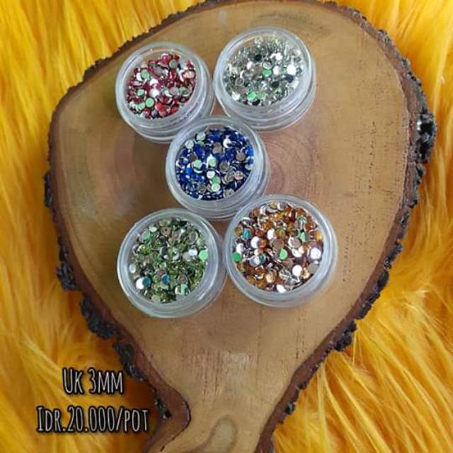 henna aisyah - gems ukuran 3mm pot