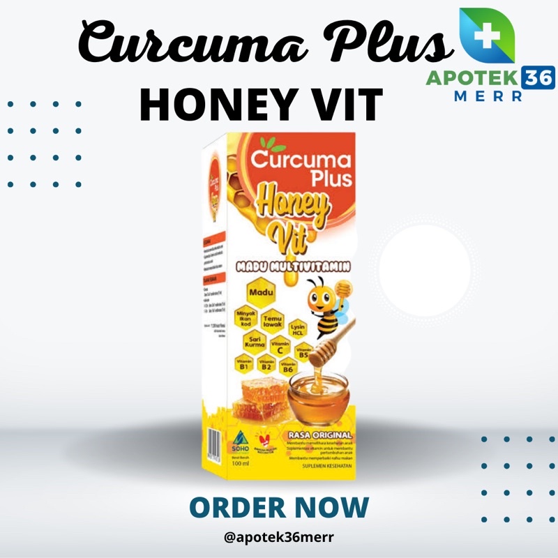 CURCUMA PLUS HONEY VIT MADU VITAMIN 100ML