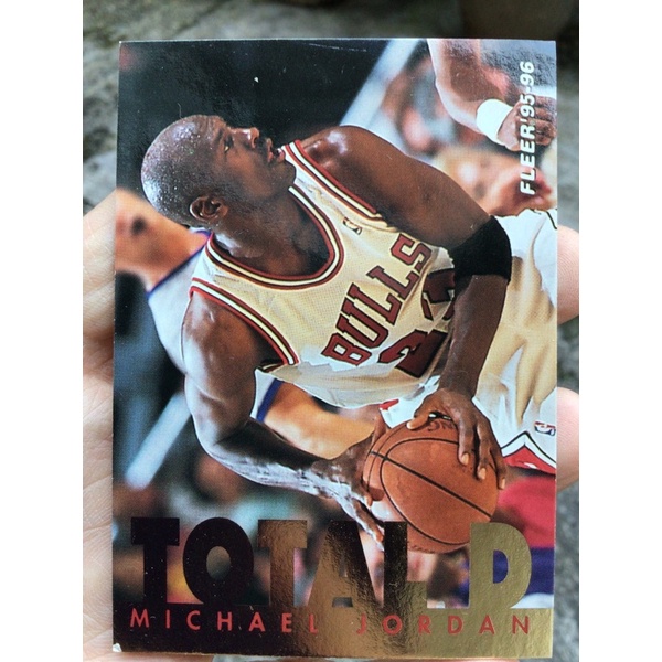 MICHAEL JORDAN NBA BASKETBALL CARD FLEER TOTAL O 1995