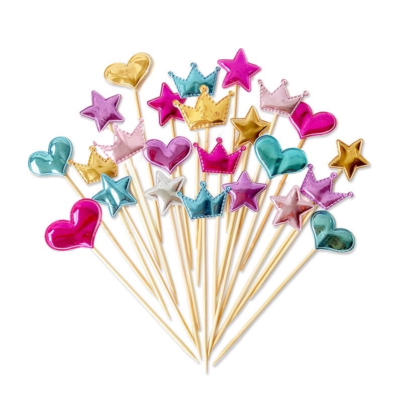 

Topper Cake star/heart/crown