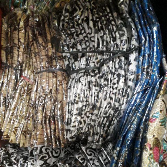 Kemeja Batik Lengan Pendek 021 Risna Batik Hrb026 Hem Batik Murah Seno Sogan Bakung Padi Manggar