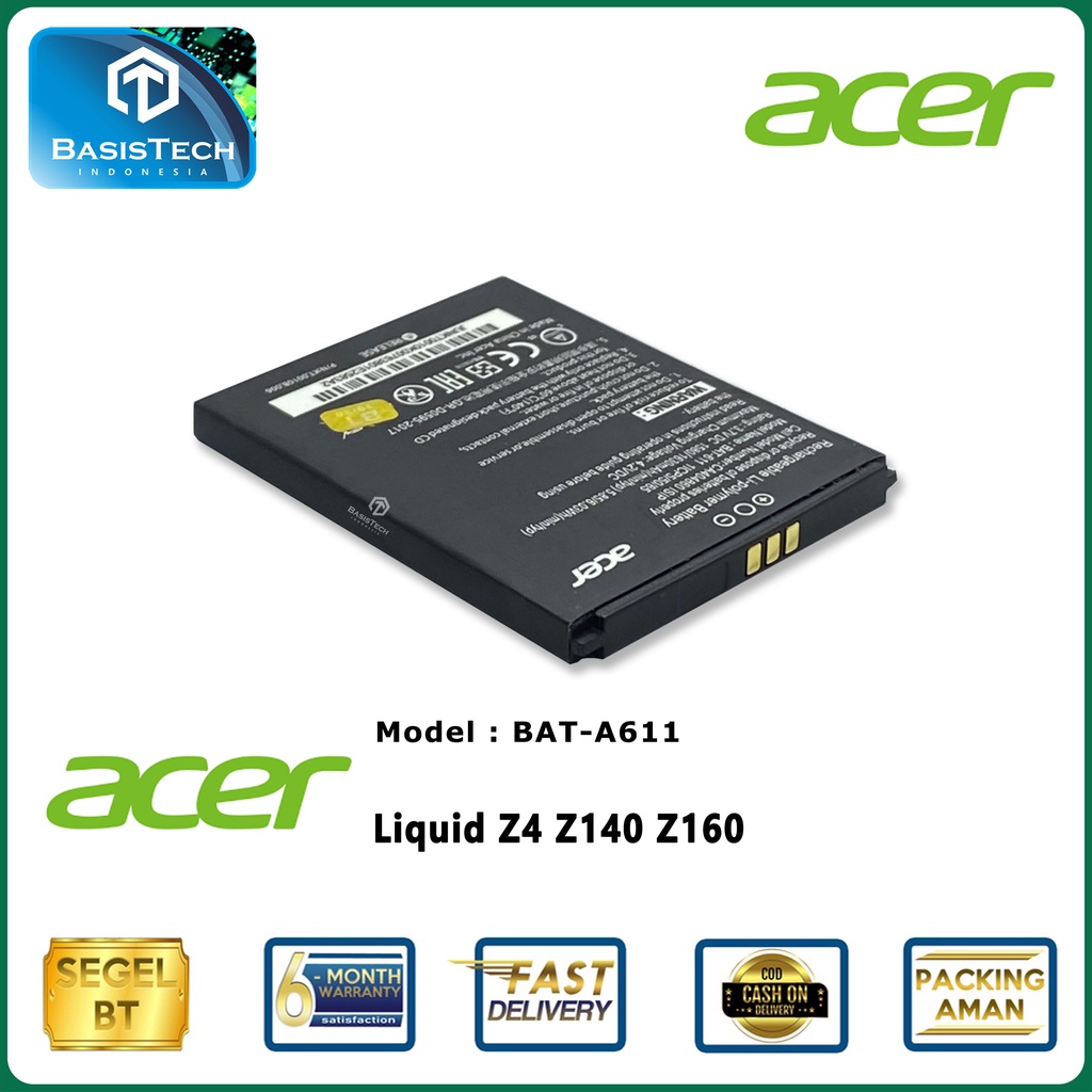 BATERAI ACER Z4 Z140 Z160 BAT-A611 - ORI99 GOOD QUALITY