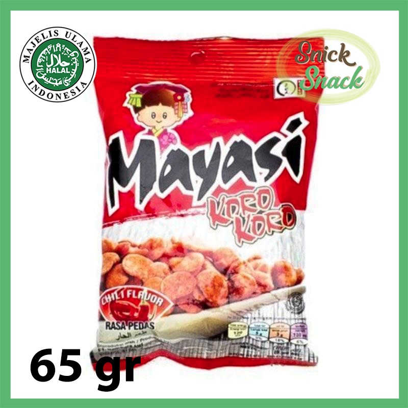 

Mayasi Kacang Koro Pedas 65 gr Mayashi Broad Beans Chili Flavor Kemasan Merah