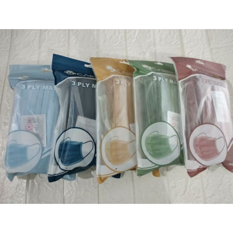 Masker Earloop Careion 3ply dan 4ply Warna