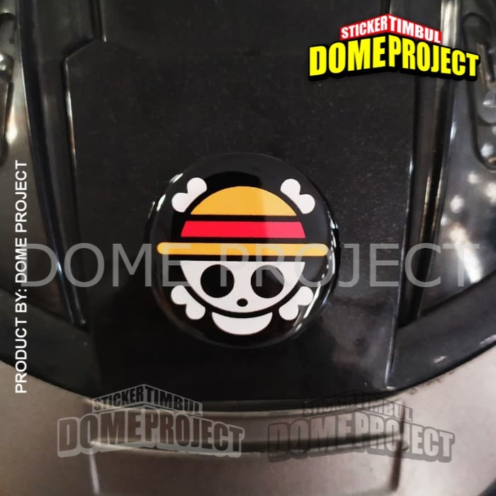 ONE PIECE LUFFY STIKER EMBLEM STIKER MOTOR LENTUR STIKER AKSESORIS SEPEDA MOTOR