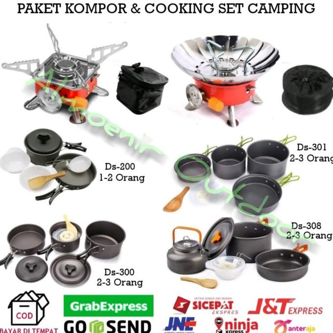 Jual Paket Kompor Cooking Set Nesting Teko Camping Outdoor Shopee Indonesia