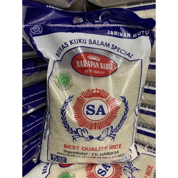 

Beras SA kukubalam spesial 5kg