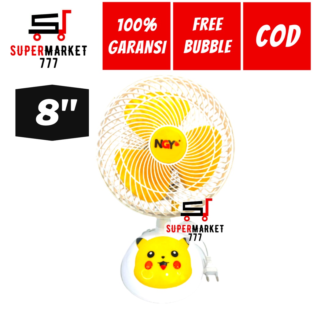 KIPAS ANGIN DUDUK NAGOYA NG 188 KARAKTER PIKACHU KIPAS ANGIN MINI PORTABLE KARAKTER KIPAS ANGIN MEJA