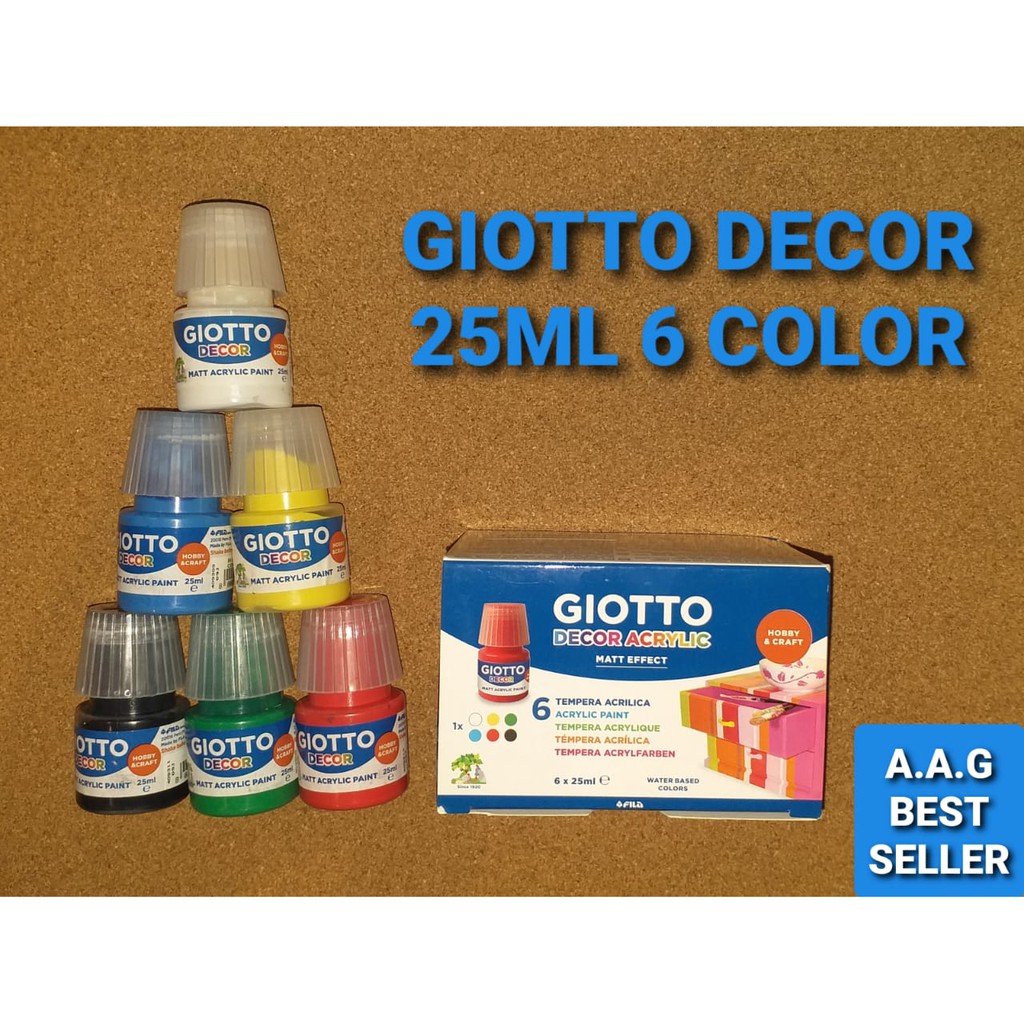 

GIOTTO DECOR ACRYLIC 25 ML 6 COLOR