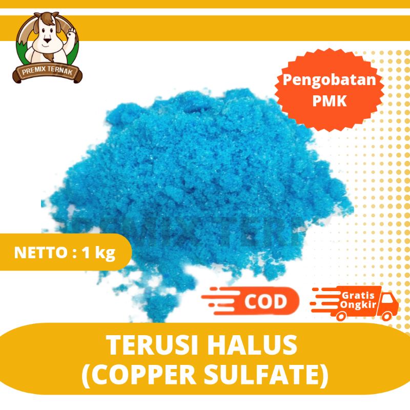 COPPER SULPHATE 1 KG - Terusi Sulfate Prusi CuSO4 Tembaga Sulfat Tembaga Sulfate Cupri Sulfate
