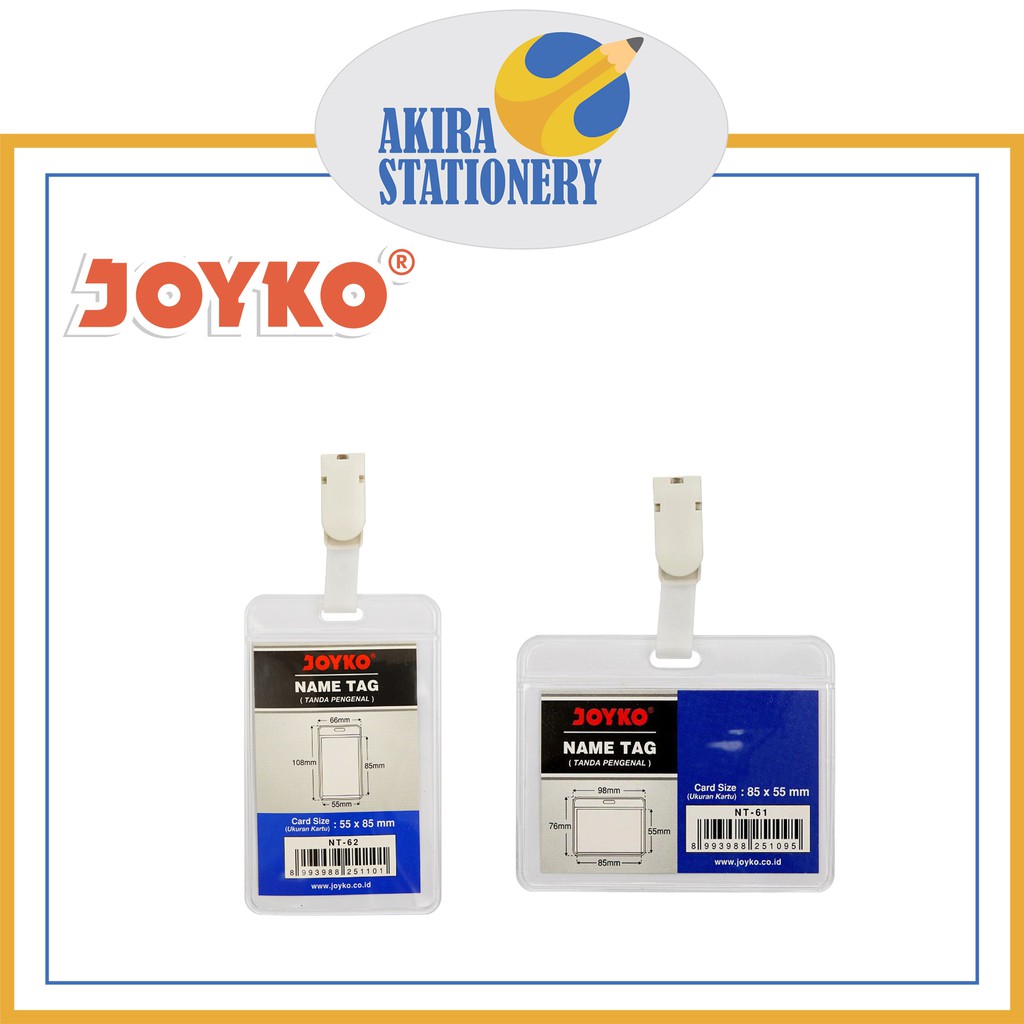 

Name Tag Joyko / Tanda Pengenal / Gantungan Kartu Nama Joyko
