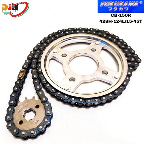 Gear Set Git Paket Fukukawa CB 150R 428H-124L-45T-15T