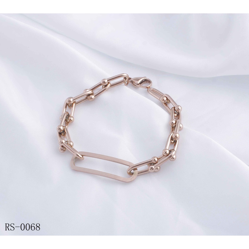 Gelang Titanium Rantai Polos Perhiasan 0068