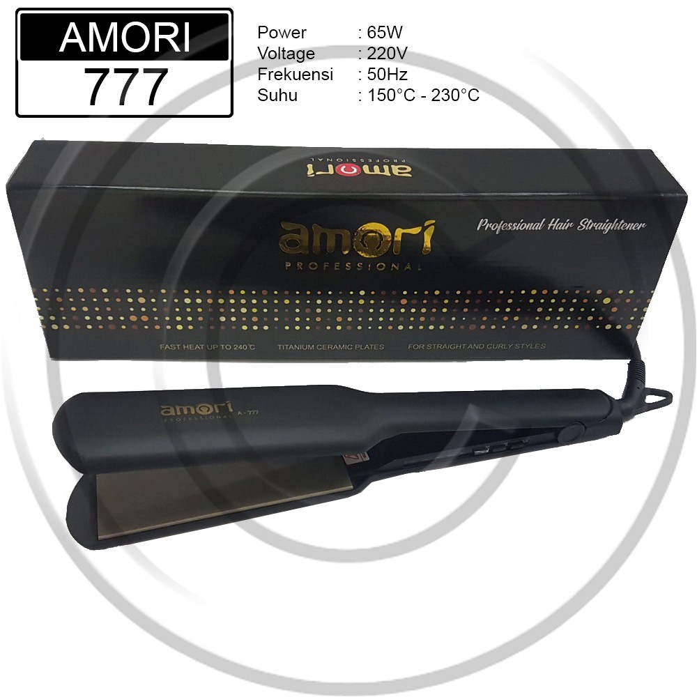 AMORI / AMORI-777 / Catokan Rambut Plat Lebar Lurus