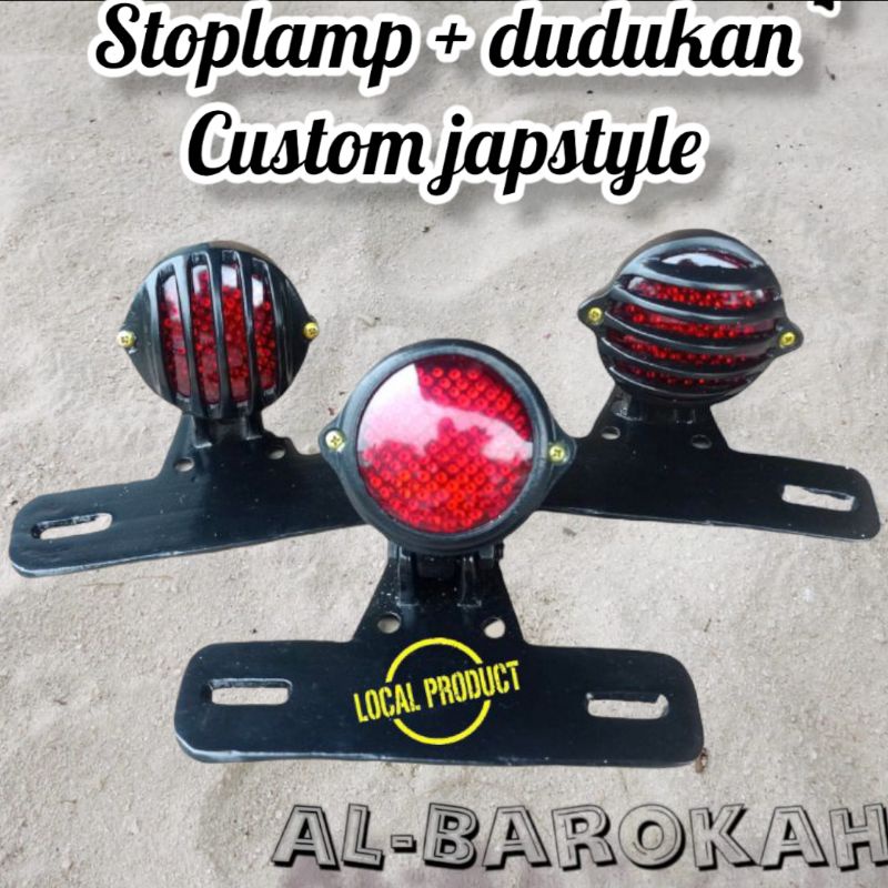 stop lamp lampu belakang Japstyle w175 xsr 155 Bober Bratstyle model teralis