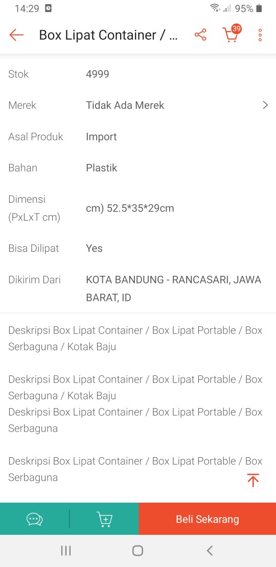 Box Lipat Container / Box Lipat Portable / Box Serbaguna / Kotak Baju