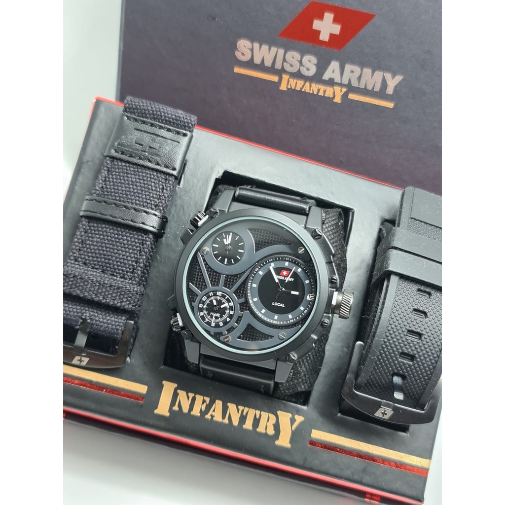 JAM TANGAN PRIA ARMY INFANTRY PAKET