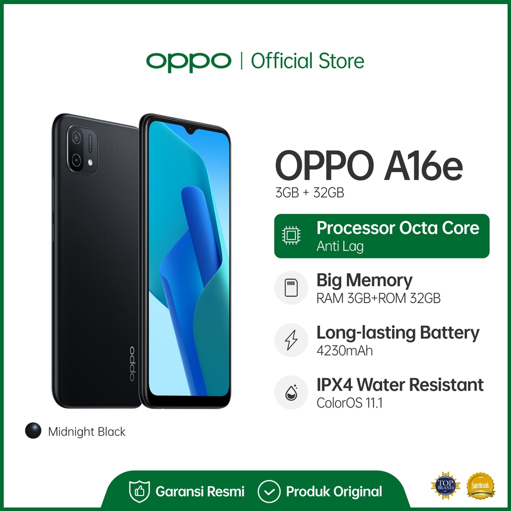 OPPO A16 & A16e 3GB/32GB [13MP Triple Camera, HD+ Eye-care Display, 5000mAh]-3
