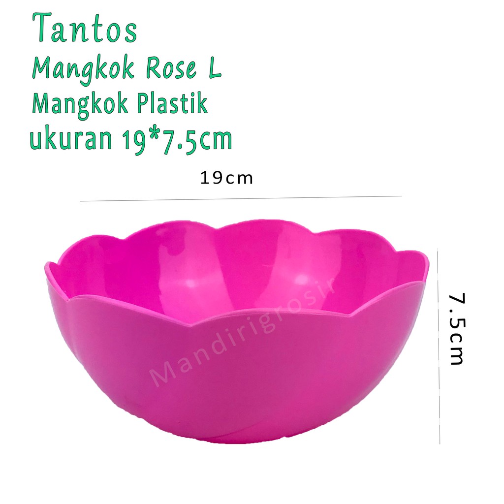 Mangkok bentuk bunga * Mangkok Rose L * Pink *5156