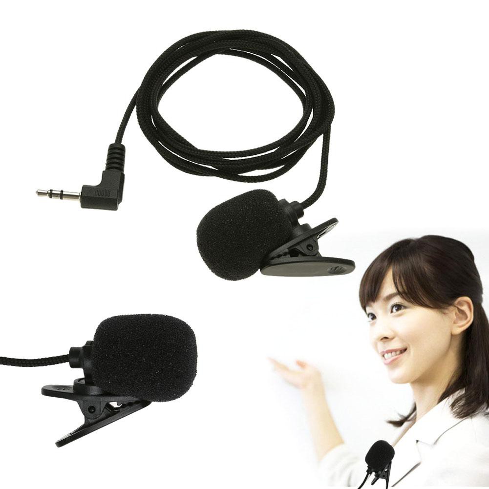 Computer Dedicated Clear Speech No Noise Durable Mini Clip-on Lapel Microphone Hands-free 3.5mm