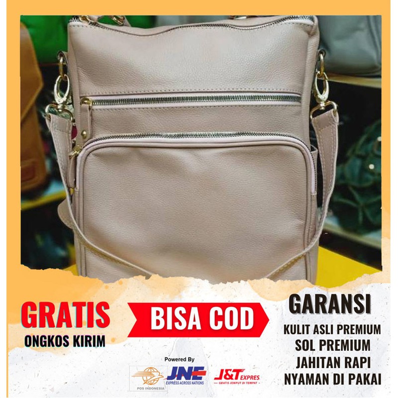 Ransel Kulit Wanita Tas Gendong Cewek Premium Sukaregang Garut SK-1322