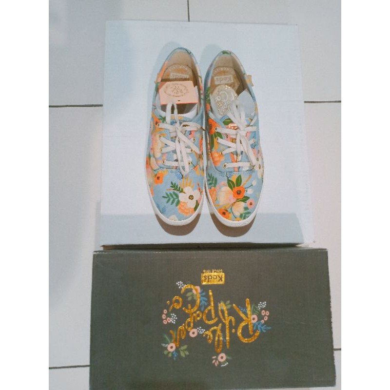 Champion Rifle Paper Lively Floral Keds Blue