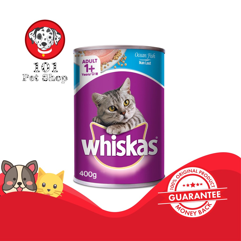 MAKANAN KUCING WHISKAS OCEAN FISH 400GR