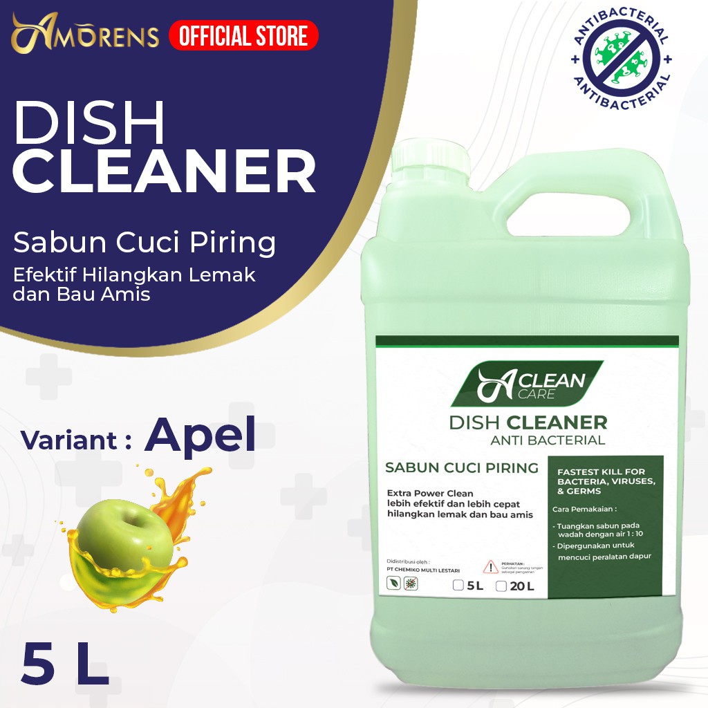 Sabun Cuci Piring 5 Liter / DISH WASHING / DISH CLEANER 5 Liter KONSENTRAT Amorens