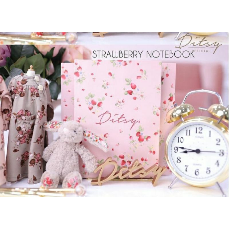 strawberry notebook by ditsy