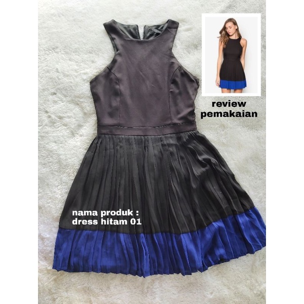 PRELOVED DRESS PARTY WANITA HITAM