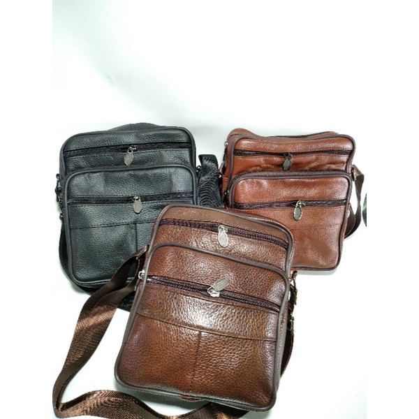 MINI BAG Tas Selempang Pria LB802 Tas Kulit Asli Kecil Pria Tas Mini Travel