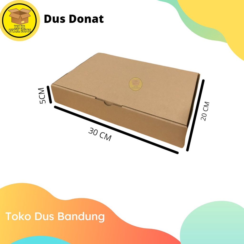 

( Isi 25 Pcs)Dus Donat Uk. 30 x 20 x 5 cm/Dus Hampers/Kotak Kado