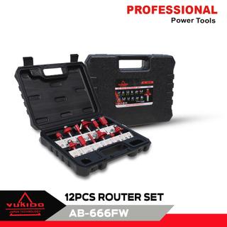 TERMURAH Mata Router Bit Trimmer Kayu Set 12 Pcs / Mata Profil Beading