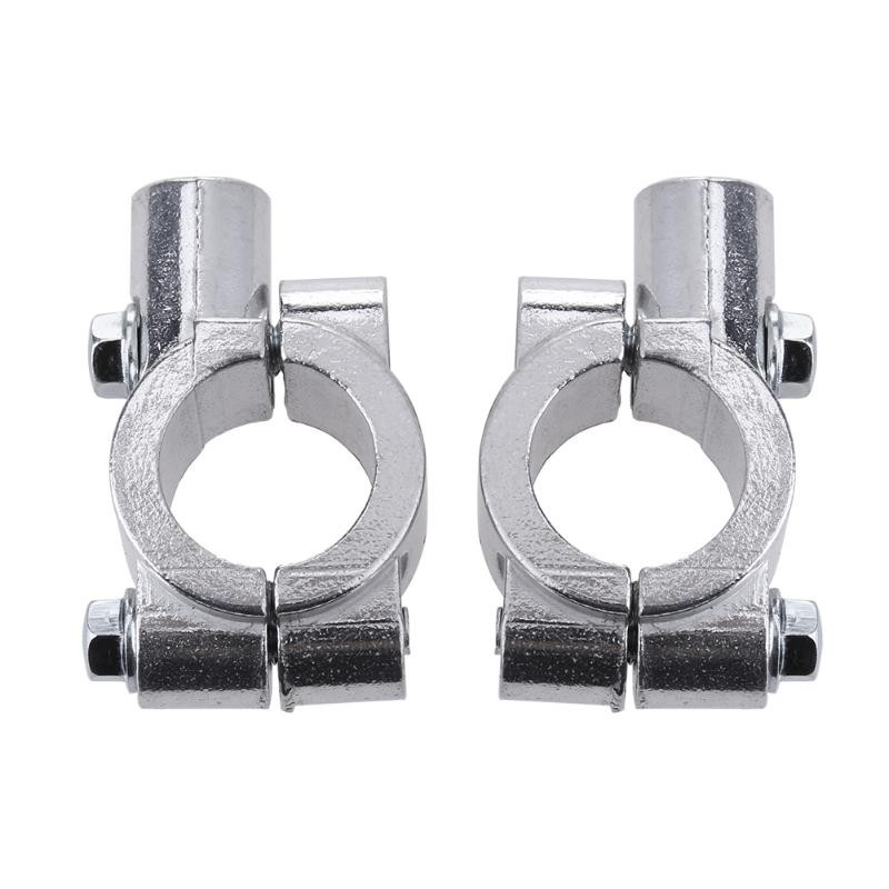 2 Pcs 8 Mm/10 Mm Universal Sepeda Motor 7/8 &quot;(22 Mm) Menangani Kaca Spion Mount Holder Adaptor Adaptor Clamp Holder Bracket