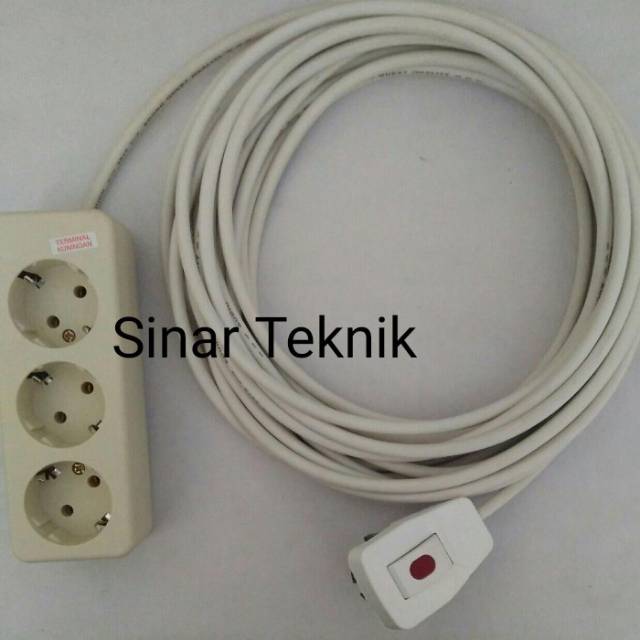 Stop Kontak 1,2,3,4,5,6 Lubang Uticon / Kabel 2,5,7,10 Meter / Steker ON/OFF Broco