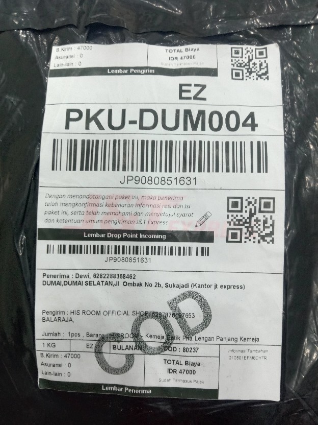 Hisroom - Kemeja Batik Pria Lengan Panjang Kemeja Batik Modern Hem Batik Pria Slimfit 215 216