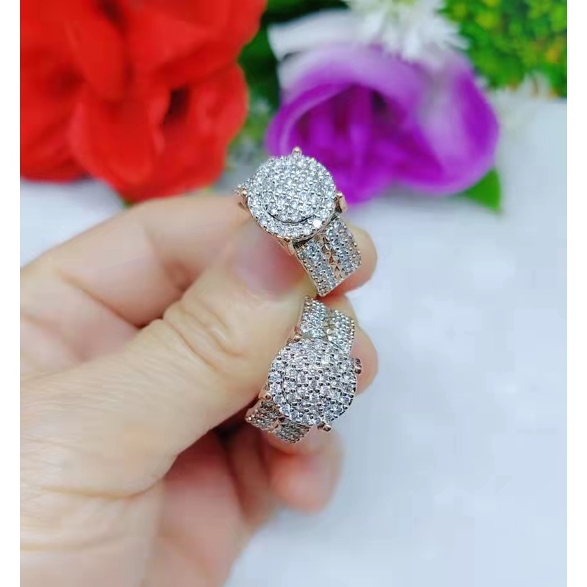 Cincin Kombinasi Permata Lapis Emas Perhiasan B66-69