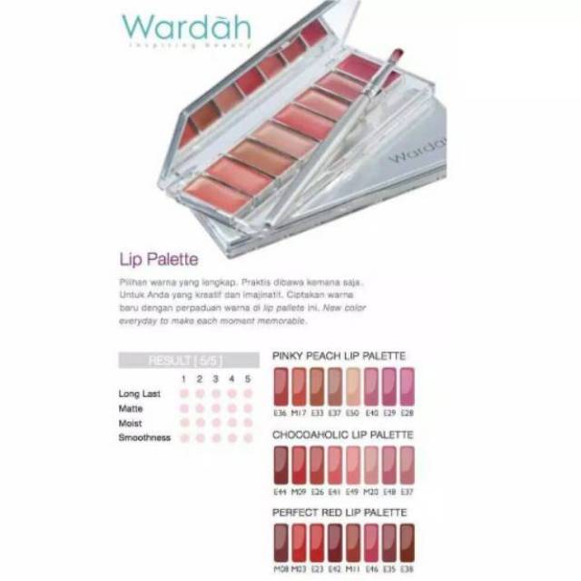 WARDAH LIP PALETTE 8in1 LIPSTIK PALET