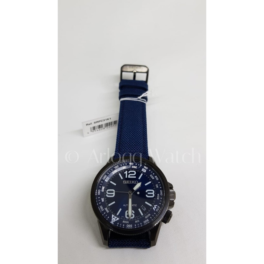Seiko Prospex Land SRPC31K1 Men Blue Dial Blue Nylon Strap