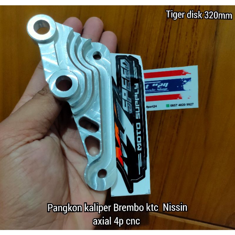 pangkon kaliper axial Brembo PNP Tiger pangkon breket kaliper dudukan kaliper 4p axial Brembo pnp Ti