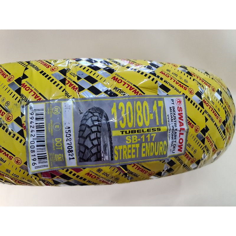 Ban Luar Swallow SB - 117 Street Enduro 130/80-17 / 130 80 17