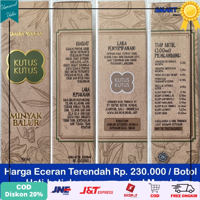 

◾COD◾ Minyak Kutus Kutus ORI 100%
