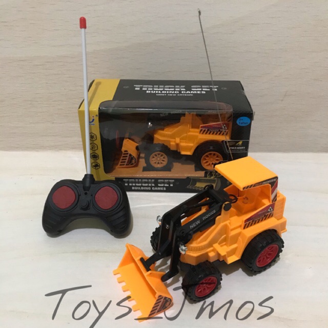 MAINAN ANAK RC TRUCK SET KONTRUKSI WHELL LOADER / MAINAN BEKO REMOTE MINI