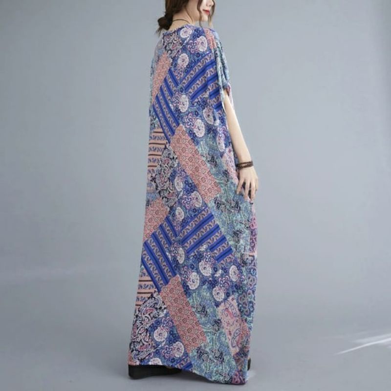 MDLV ~ 91003# Homewear Maxi Dress Maxi Dress Oversize Dress Bigsize Dress Batik Fashion Import