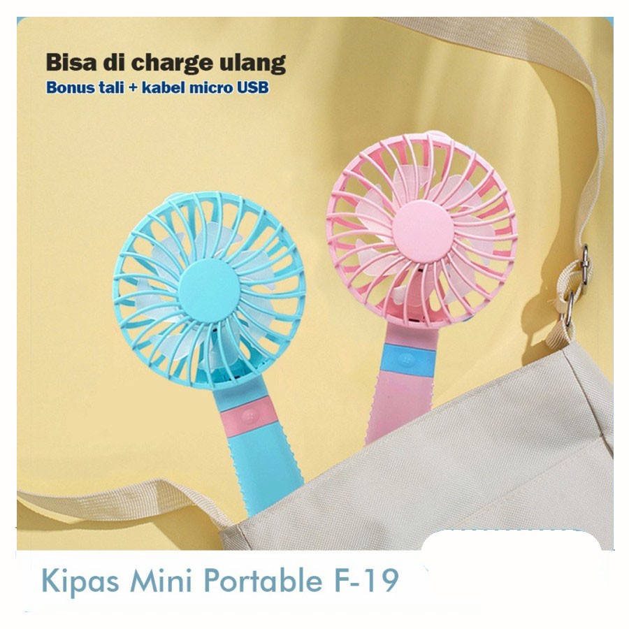 Trend-KIPAS ANGIN MINI PORTABLE RECHARGEABLE | KIPAS ANGIN GENGGAM FL-16