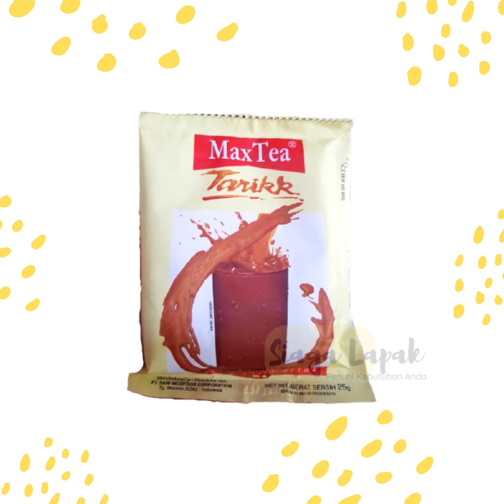 Teh Tarik Max Tea Sachet 25gr - Teh Krimer Gula Susu